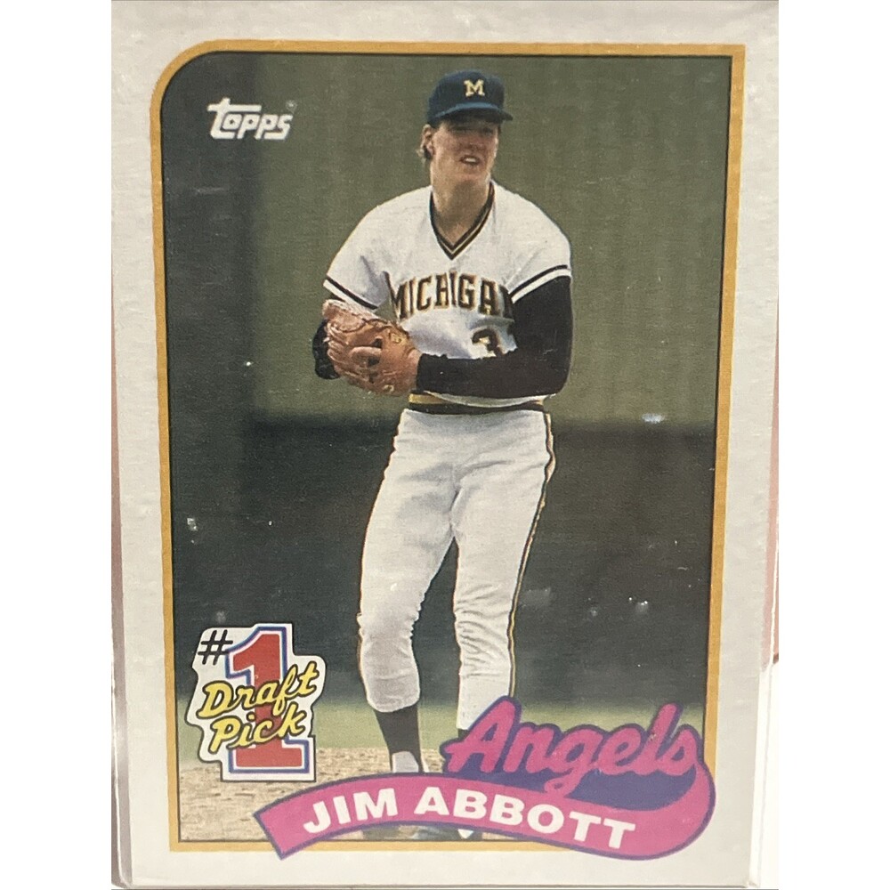 1989 Topps Jim Abbott #573 Collector's Edition (Tiffany) (RC)